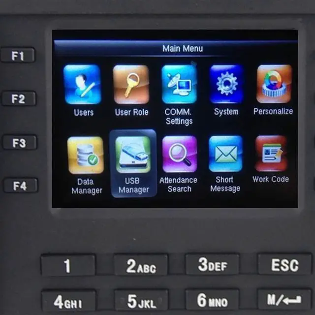Alt view image 2 of 3 - Attendance Machine Real-Time Data Transmission Fingerprint Clock with Wireless Id Reader Option,