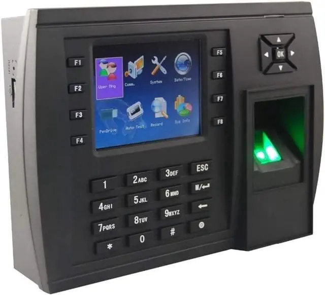 Alt view image 3 of 3 - Attendance Machine Real-Time Data Transmission Fingerprint Clock with Wireless Id Reader Option,