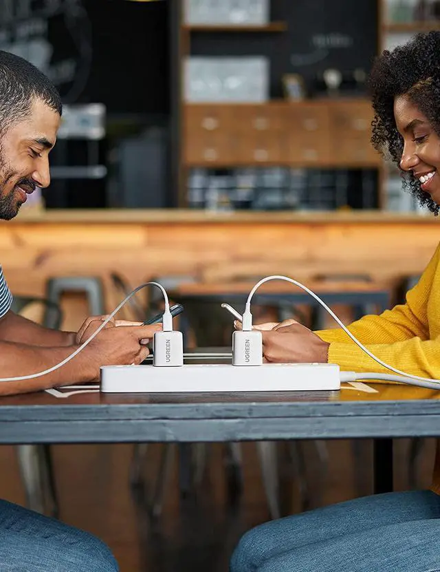 Alt view image 7 of 7 - UGREEN 20W USB C Fast Charger - 2 Pack PD 3.0 Wall Charger USB-C Power Adapter Foldable Plug Compatbile for iPhone 13/13 Mini/13 Pro/13 Pro Max/12/11/XR, Galaxy, Pixel 4/3, iPad Mini/Pro, Airpods Pro