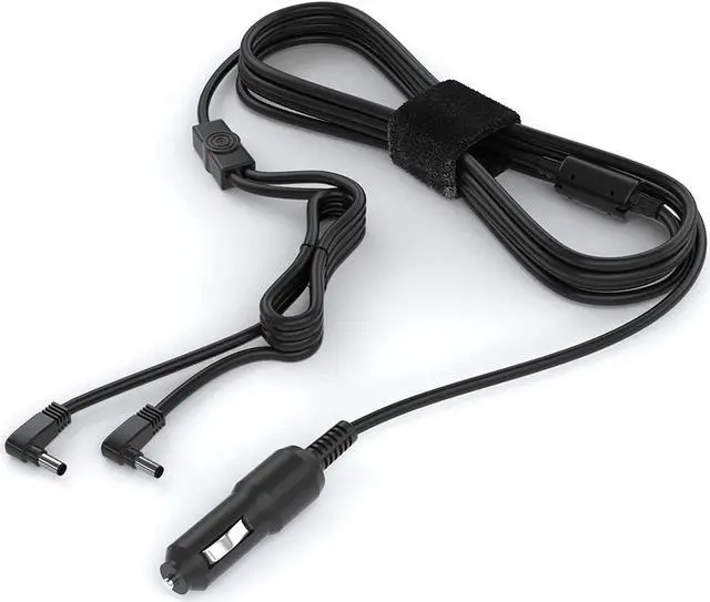 Alt view image 5 of 5 - Pwr+ Extra Long 11 Ft Car Charger for Sylvania FANGOR NaviSkauto WONNIE Headrest Dual Screen Portable DVD Player Dc Auto Adapter Power Supply Cord