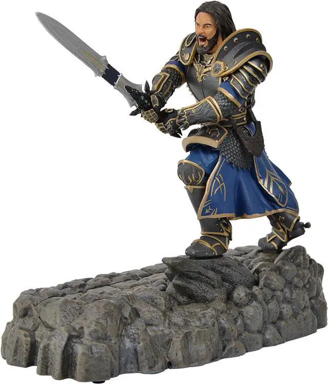 Alt view image 4 of 7 - Swordfish Tech Warcraft, Lothar Statue Phone Charging Dock - Warcraft Movie Official Licensed