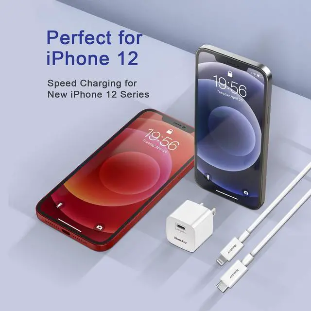 Alt view image 6 of 7 - 20W USB C Charger,Huntkey USB-C Power Adapter PD Type c Fast Charger Block USBC Wall Charger for iPhone 14/13/12/11/X/XR Series,Samsung Galaxy S22/S20,Google Pixel Series,iPad Pro and More