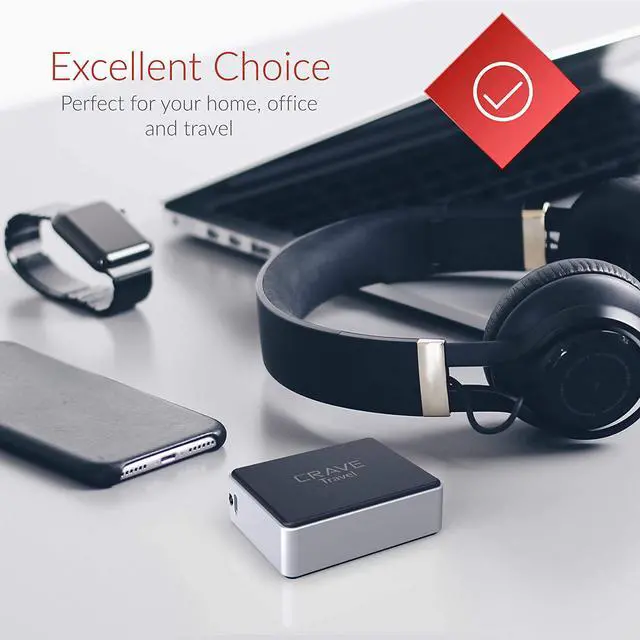 Alt view image 5 of 5 - Crave Portable Power Bank Travel 6700mAh [USB + Type C] External Battery Pack Charger for iPhone, iPad, Samsung and More