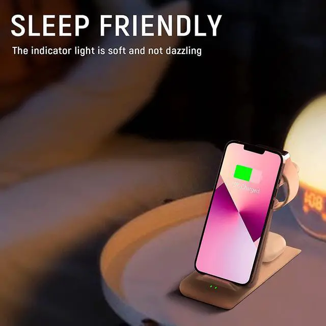 Alt view image 7 of 7 - HATALKIN 3 in 1 Wireless Charging Station Compatible for Apple Products Multiple Devices Charger for Apple Watch ultra 10 9 8 7 SE 6 5 AirPods Pro iPhone 16 15 14 13 12 Pro Max/X/XS Fast Charger Stand