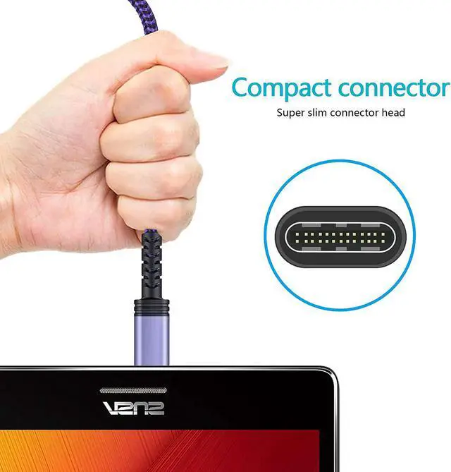 Alt view image 2 of 7 - 5PACK Android Charger Cable C Fast Charging Phone Charger Type C to USB A Power Cord 6FT/2.4A for Samsung Galaxy S21 S20 S10 S9 S8 S20 FE/Note 21/20 Ultra A12 A01 A50 A20 A21 A51 A32 A42 A72 A52