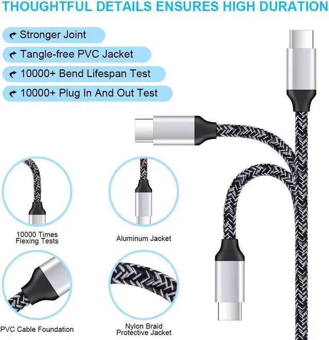 Alt view image 4 of 7 - Type C Charger for LG G8 G9 G7 V60 V50 V40 V35 V30 ThinQ Stylo 6 5 4, Samsung Galaxy S25 S24 S23 S22 S21 S20 Ultra A16 5G A15 A14 A35 A55 A54, Charging Block, Car Adapter, USB C Fast Charging Cables