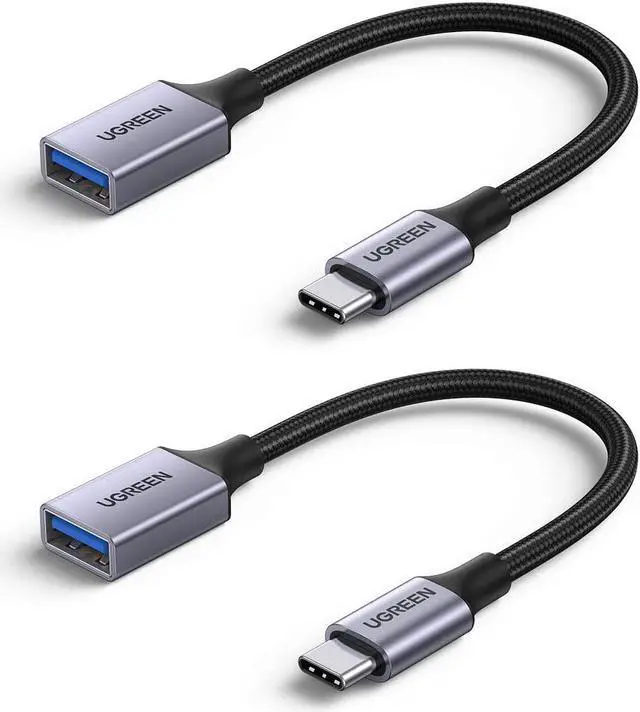 Main image of UGREEN USB C to USB Adapter, 2 Pack Type C 3.0 OTG Cable, USB to Type C Adapter, Thunderbolt 3 to USB Adapter Compatible with MacBook Pro/Air 2020/2018, iPad Pro 2020, Galaxy S20 S20+ and More