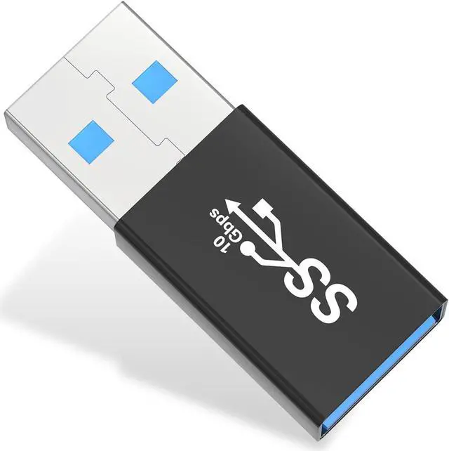 Alt view image 5 of 7 - 4 Pack USB-A 3.0 Female to USB-A Male Bidirectional Adapter USB 3.2 Gen 1 Coupler Extender Extension Converter Connector Black