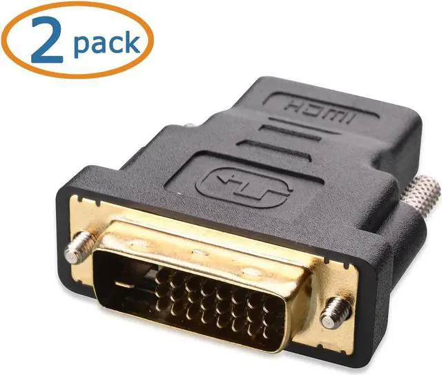 Alt view image 2 of 4 - Cable Matters 2-Pack HDMI to DVI Adapter (DVI to HDMI Adapter)