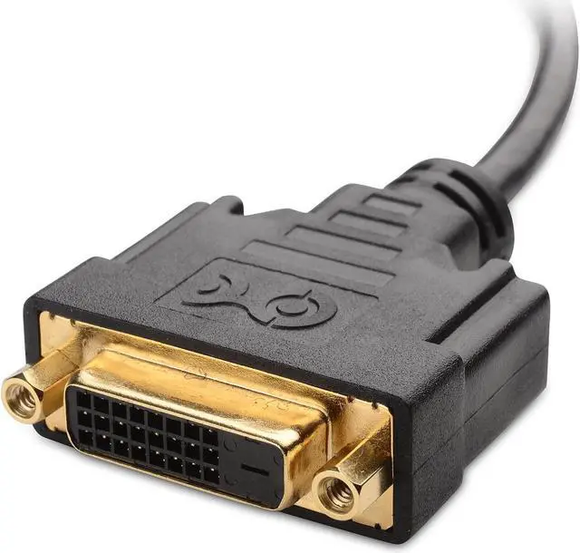 Alt view image 4 of 5 - 2-Pack Bi-Directional HDMI to DVI Male to Female DVI to HDMI Female to Male Cable Adapter - 5 Inches