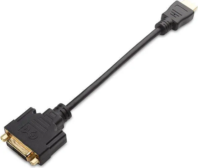 Alt view image 5 of 5 - 2-Pack Bi-Directional HDMI to DVI Male to Female DVI to HDMI Female to Male Cable Adapter - 5 Inches