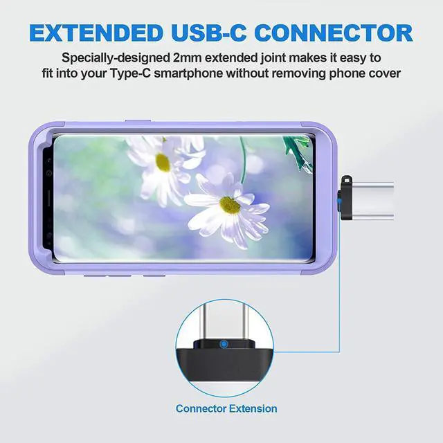 Alt view image 6 of 7 - USB C to A Adapter Thunderbolt 3 to USB 3.0 Adapter for MacBook Pro 2021/2020/2019/2018 MacBook Air 2020 Pro 2020 XPS Galaxy Note and More Type C Devices (5Gbps Silver)