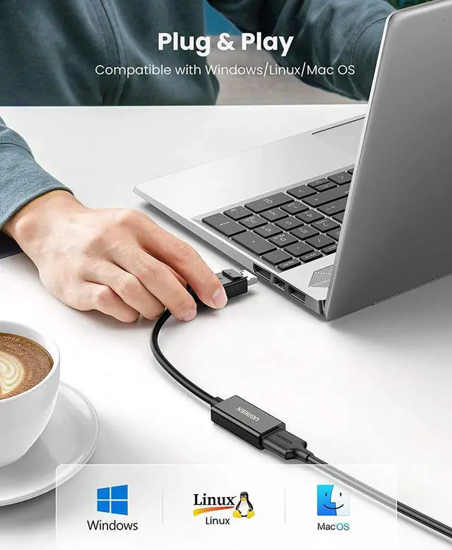 Alt view image 6 of 7 - UGREEN DisplayPort to HDMI Adapter 4K 60Hz Male to Female DP to HDMI Converter Video Display Cord Compatible with HDTV Monitor Projector Computer