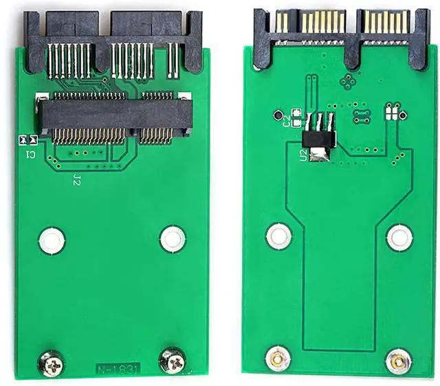 Alt view image 4 of 6 - Xiwai USB 3.0 to mSATA 50Pin SSD & 1.8" Micro SATA 7+9 16pin Adapter Add on Cards PCBA