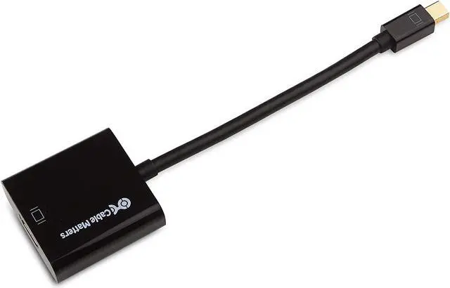 Alt view image 3 of 7 - Cable Matters 1- Pack Active Mini DisplayPort to HDMI Adapter Supporting Eyefinity Technology 4K Resolution & 3-Pack High Speed HDMI Cable