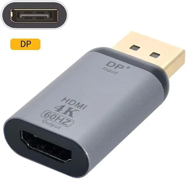 Alt view image 3 of 7 - Xiwai DisplayPort DP Source to HDMI Sink Displays 4K@60hz Ultra HD Converter Adapter for Laptop HDTV