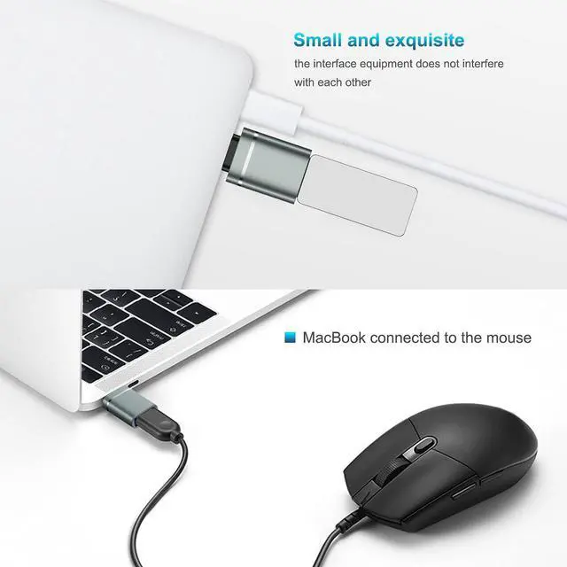 Alt view image 3 of 7 - USB C to USB Adapter 3-Pack USB C Male to USB 3.0 Female Adapter Compatibllity for iMac 2021 for iPad Pro 2021 for MacBook Pro 2020 for MacBook Air 2020 and Other Type C or Thunderbolt 3 Devices gray