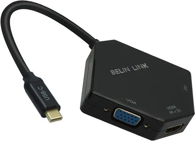 Main image of USB C to HDMI/VGA/DVI Adapter,Compatible Thunderbolt 3 Type C for HDMI DVI VGA for MacBook Pro/