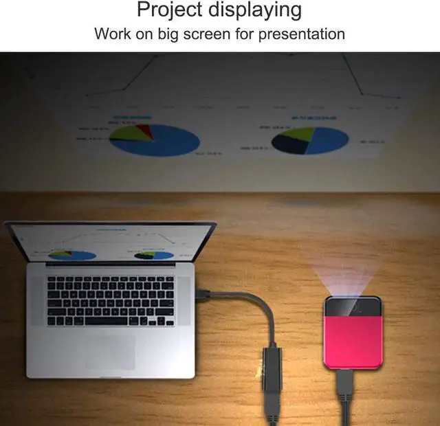 Alt view image 3 of 6 - Mini DisplayPort to HDMI Adapter Thunderblot to HDMI Cable Adapter Compatible with  MacBook Air Pro iMac  Surface Pro Dock to TV/Monitor/Projector Black