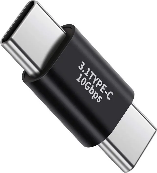 Alt view image 2 of 4 - USB C Male-to-Male Adapter(2 pcs) USB C Full-Featured Support 10GBbps Rate Audio and Video Fast Charging Adapter