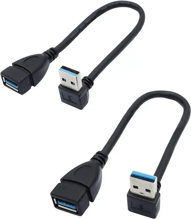 Main image of Male to Female Extension Cable - 2Pack USB 3.0 Male to Female Adapter 7.9inches (20cm)