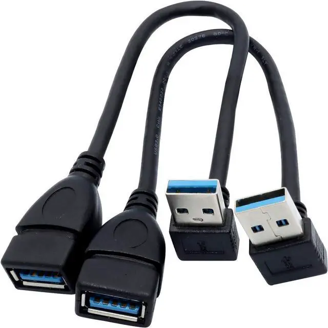 Alt view image 3 of 6 - Male to Female Extension Cable - 2Pack USB 3.0 Male to Female Adapter 7.9inches (20cm)