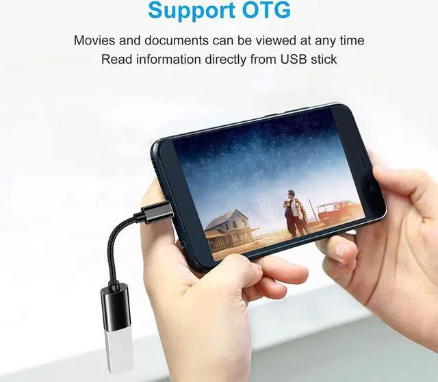 Alt view image 3 of 7 - USB C to USB 3.0 Adapter [3 Pack] USB Type-C to USB Thunderbolt 3 to USB Adapter OTG Cable for MacBook Pro/Air 2020/2018 for iPad Pro 2020 for Galaxy S20 S20+ for Google Pixel and More