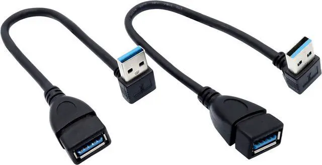 Alt view image 2 of 6 - Male to Female Extension Cable - 2Pack USB 3.0 Male to Female Adapter 7.9inches (20cm)