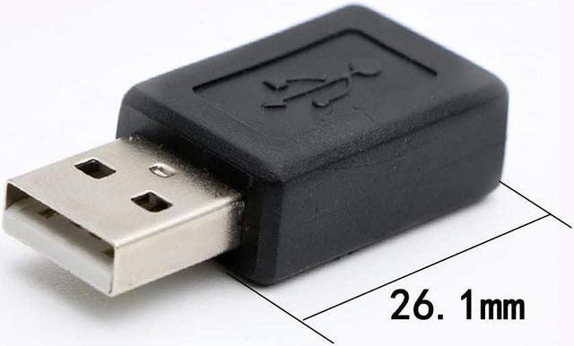 Alt view image 3 of 5 - 3 Pack USB 2.0 A Male to USB B Mini 5 Pin Female Adapter Converter