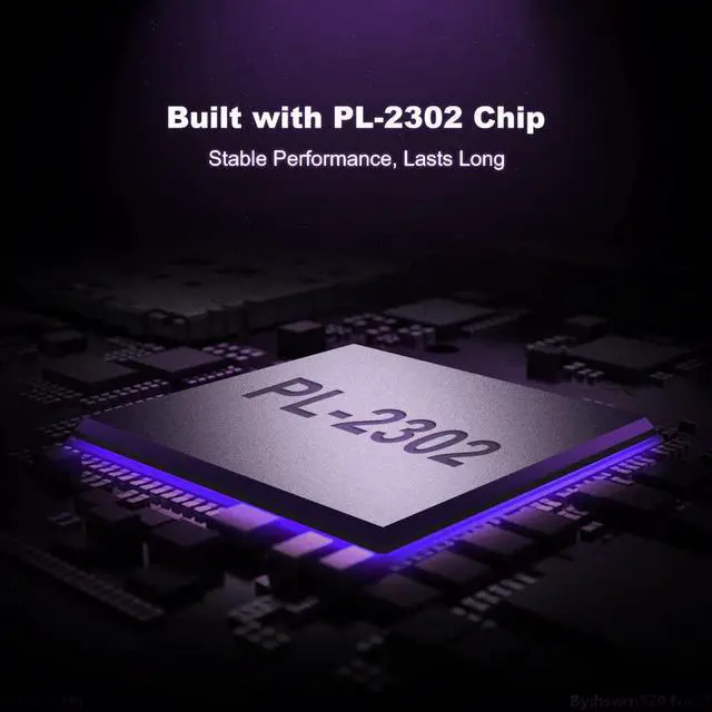 Alt view image 2 of 7 - USB to RS232 Male Adapter with PL2303 Chipset, CableCreation USB to DB9 Serial Converter for Windows 10, 8.1, 8, 7, Vista, XP, 2000, Linux and Mac OS X 10.6 and Above,Black