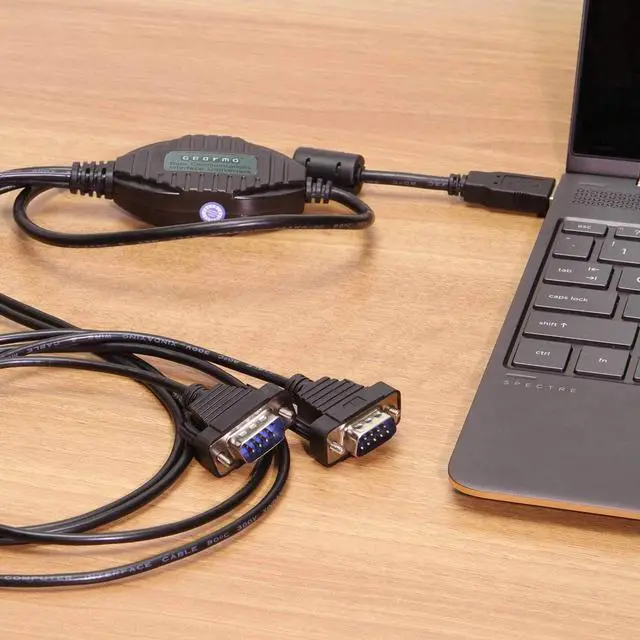 Alt view image 6 of 6 - Gearmo 2 Port RS-232 Serial to USB Adapter Cable, FTDI Chipset, 5ft Length, ESD Protection, Windows/macOS/Linux Compatible