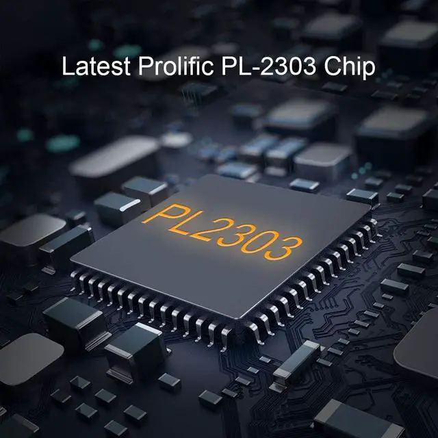 Alt view image 4 of 7 - CableCreation Type-C to RS232 Serial Adapter with PL2303 Chip 6.6 Feet, RS232 DB9 Female Converter Cable Thunderbolt 3 Port Compatible with MacBook Pro, iMac, XPS 13, XPS 15, Surface Pro, 2M Black