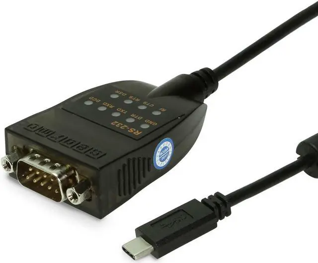 Main image of USB C to Serial RS232 Adapter with LED Indicators USB 2.0