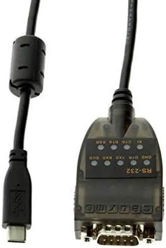 Alt view image 4 of 6 - USB C to Serial RS232 Adapter with LED Indicators USB 2.0