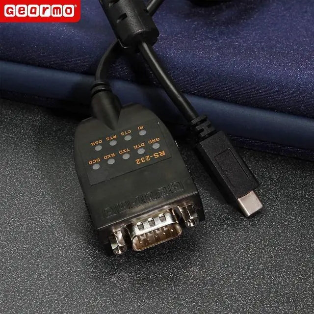 Alt view image 5 of 6 - USB C to Serial RS232 Adapter with LED Indicators USB 2.0
