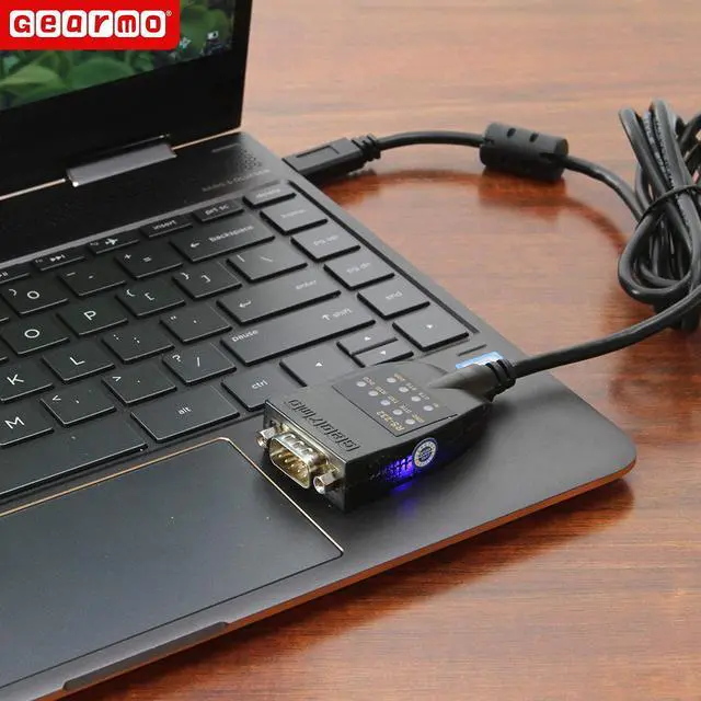 Alt view image 6 of 6 - USB C to Serial RS232 Adapter with LED Indicators USB 2.0