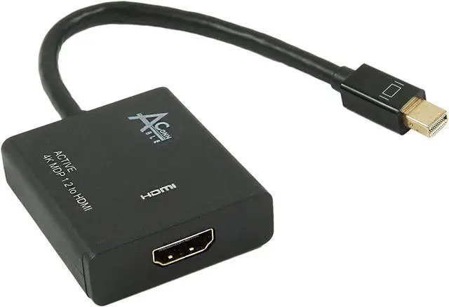 Alt view image 5 of 5 - Ableconn MDPHD4KAA Active Mini DisplayPort (Thunderbolt 2) to HDMI Adapter for Displays up to 4K Ultra HD 3840x2160@30Hz (Gold Plated) - Active Mini DP 1.2 to HDMI 4K UHD - Eyefinity Compatible