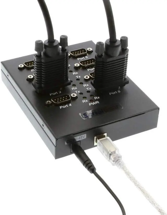 Alt view image 2 of 4 - Coolgear USB USB 2.0 Serial high Speed Adapter Box Industrial 8-Port RS-232 FTDI