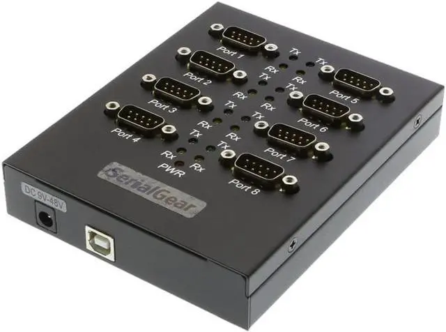 Main image of Coolgear USB USB 2.0 Serial high Speed Adapter Box Industrial 8-Port RS-232 FTDI