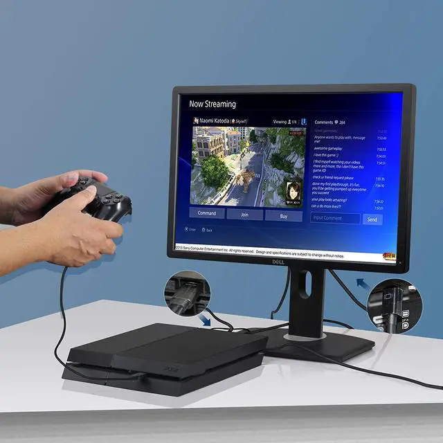 Alt view image 3 of 5 - HDMI to Mini DisplayPort Cable Adapter, ELECABLE HDMI to Mini DP 4K UHD Video Audio Converter Cord Compatible with Switch, PS4/5, Xbox One,360,NS,Mac Mini, PC to Monitor. (6FT)