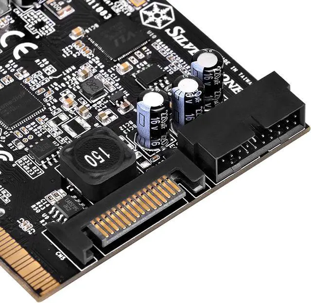 Alt view image 7 of 16 - 5 ports USB 3.1+3.0 combo PCIe Gen2 x 2 card, 1 port USB 3.1 Gen2 10Gbps Type C and 2 ports USB 3.0 Type A + 2 ports internal 19pin USB 3.0