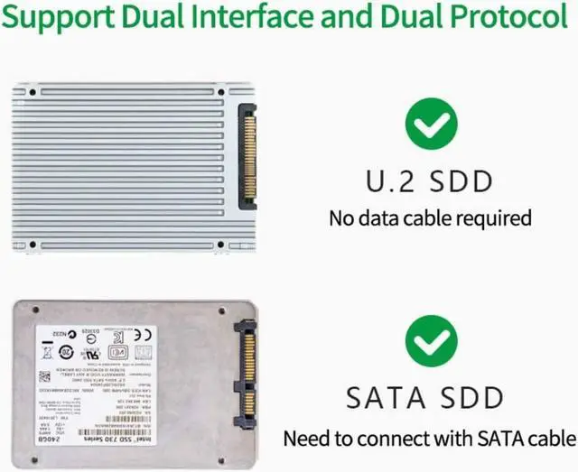 Alt view image 3 of 7 - U.2 (SFF-8639) to SSD Adapter Card U.2 to PCI-E 3.0 X16 NVME SATA Adapter Supports WIN7/8/10/32/MAC/Linux
