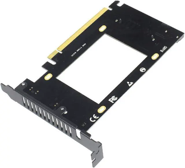 Alt view image 6 of 7 - U.2 (SFF-8639) to SSD Adapter Card U.2 to PCI-E 3.0 X16 NVME SATA Adapter Supports WIN7/8/10/32/MAC/Linux