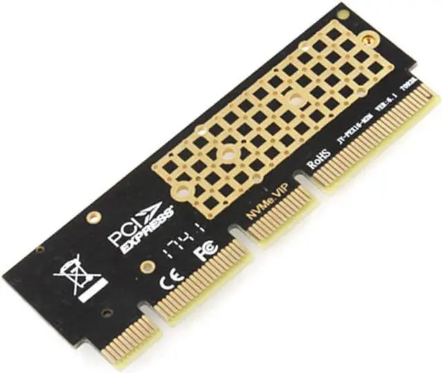 Alt view image 2 of 7 - JEYI MX16-1U M.2 NVMe SSD NGFF to PCI-E 3.0 X4 X8 X16 Adapter M Key Interface Card Suppor PCI Express 2280 Size m.2 Full Speed