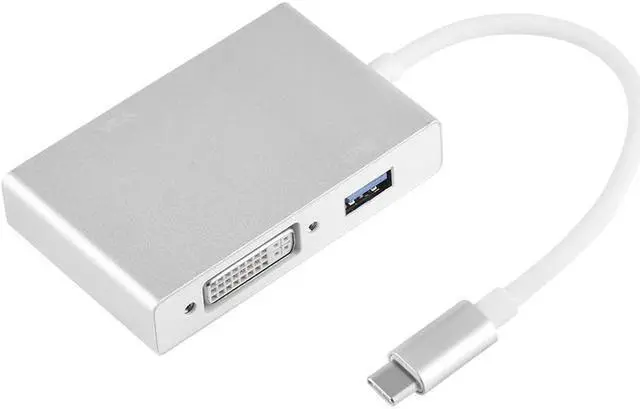 Main image of Silver Type-c to HDMI Converter, Type-C USB OTG Adapter, Metal for Laptop Cellphone