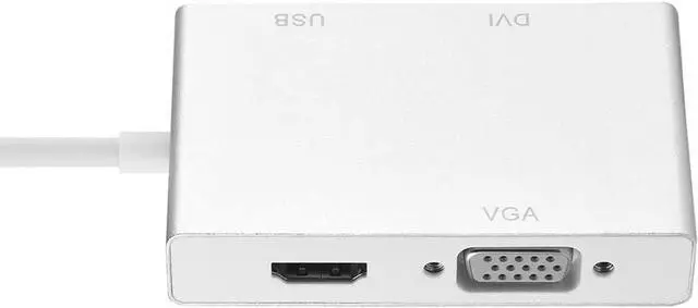 Alt view image 7 of 7 - Silver Type-c to HDMI Converter, Type-C USB OTG Adapter, Metal for Laptop Cellphone