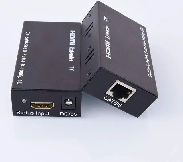 Main image of HDMI Extender HD 1080P Over Single Cat5e Cat 6 3D AWG26 60m Transmitter and Receiver