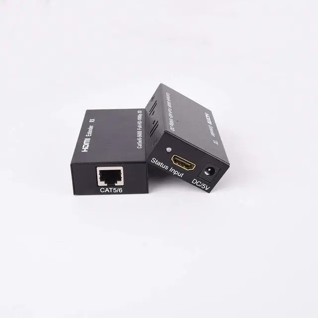 Alt view image 3 of 6 - HDMI Extender HD 1080P Over Single Cat5e Cat 6 3D AWG26 60m Transmitter and Receiver