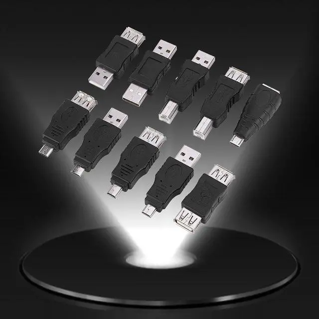 Alt view image 2 of 7 - 40 USB2.0 Adapters, Micro B M to Fem Converter, USB Coupler Connector Set for Various Devices