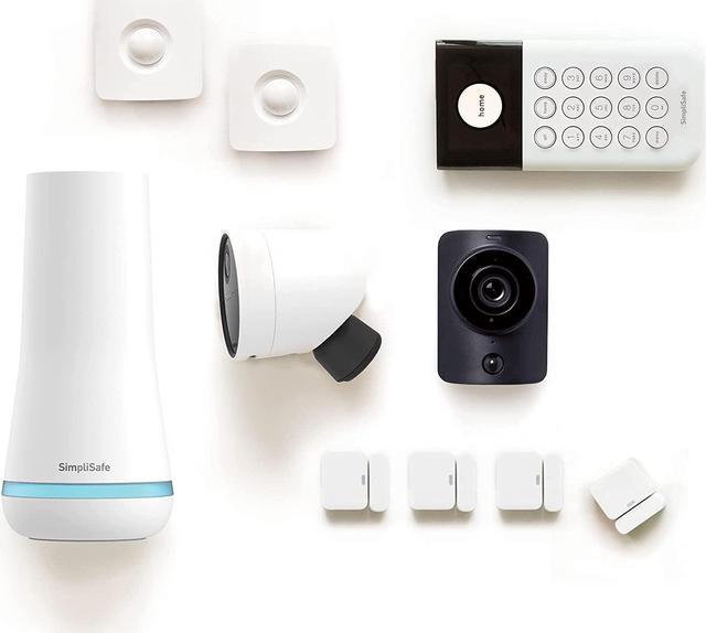 SimpliSafe 10 Piece Wireless Home Security System with Outdoor Camera -  Optional 24/7 Professional Monitoring - No Contract - Compatible with Alexa  and Google Assistant 